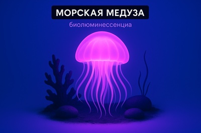 Bioluminescent Jellyfish in Shadows - Fluorescent Glow