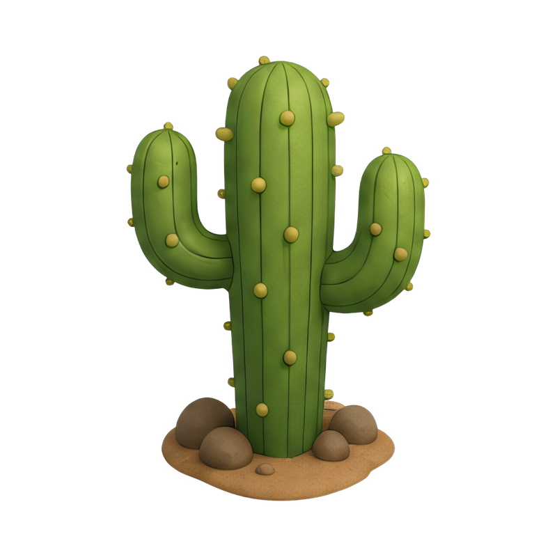 tall saguaro cactus in desert