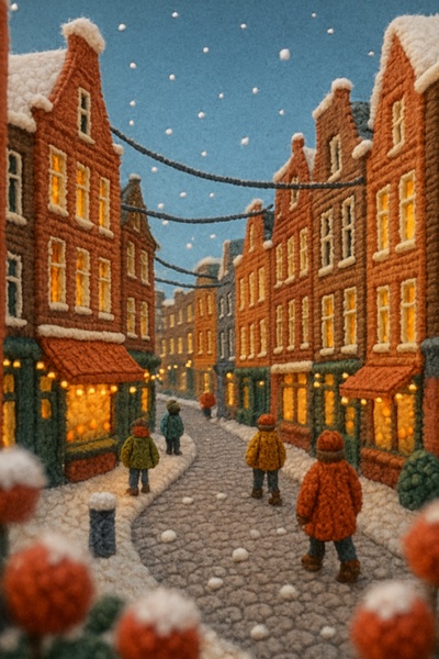 Charming Winter Scene in De Pijp, Amsterdam