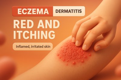 Illustration of Eczema with Informative Elements