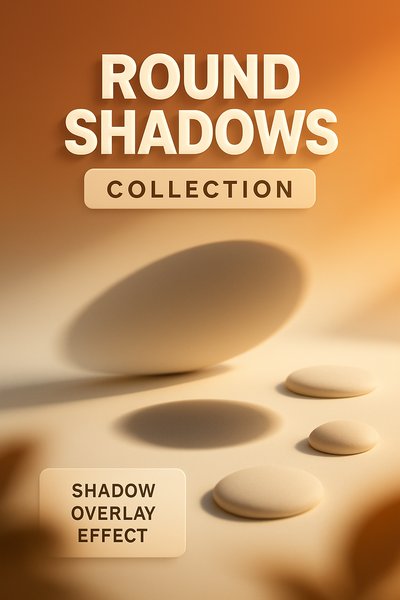 Stylish Round Shadows Collection Graphic for Design Projects
