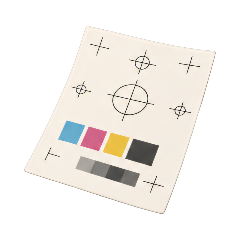 registration marks sheet