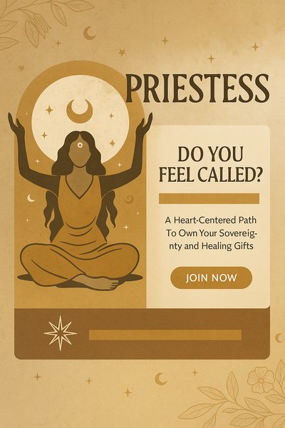 Boho Style Landing Page for Priestess Theme
