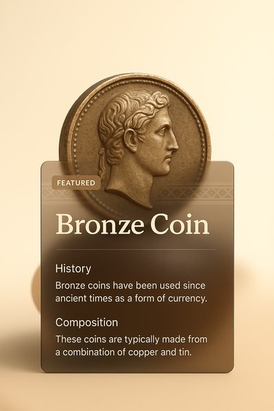 Detailed Overview of a Bronze Coin's History and Composition
