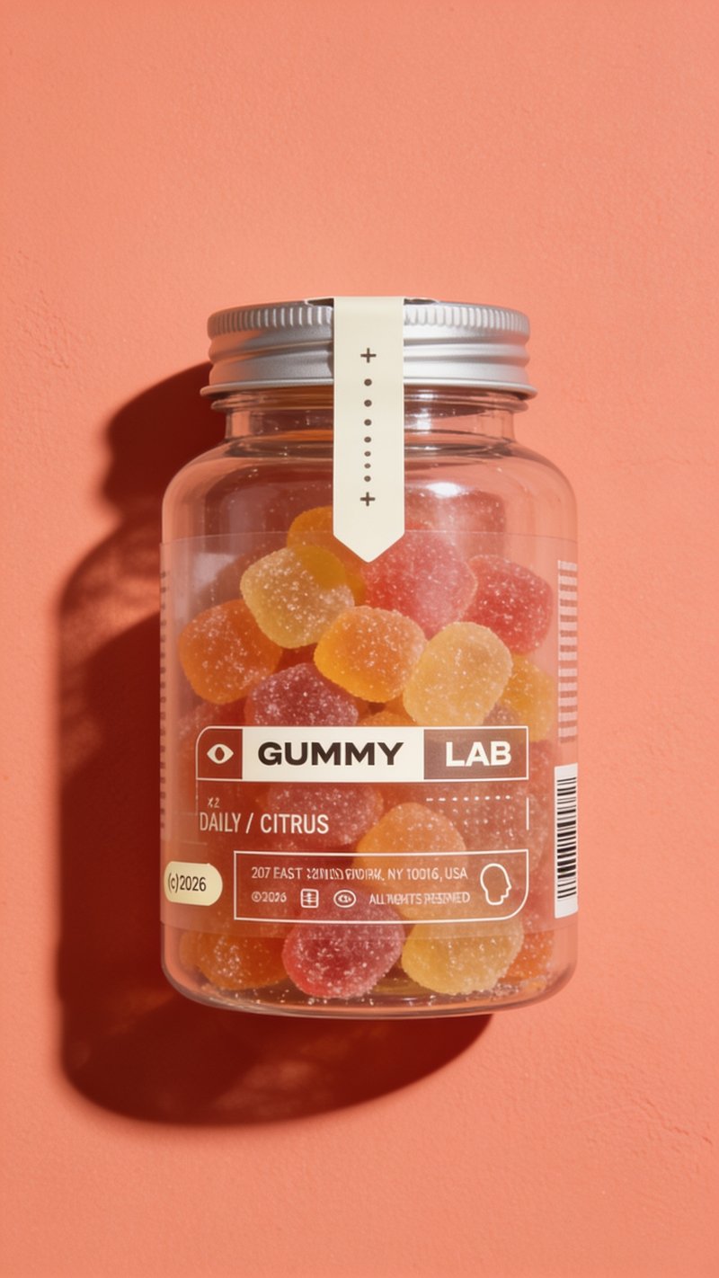 colorful gummy candy assortment