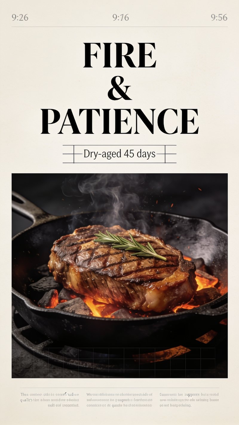 Grilled steak on a plate