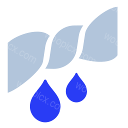 water leaves droplets