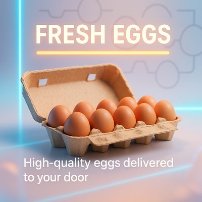 Promotional Image for Fresh Egg Delivery Service