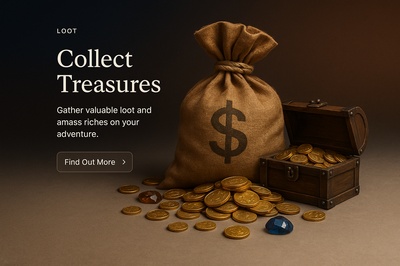 Elegant Loot Icon with Treasure and Riches Theme