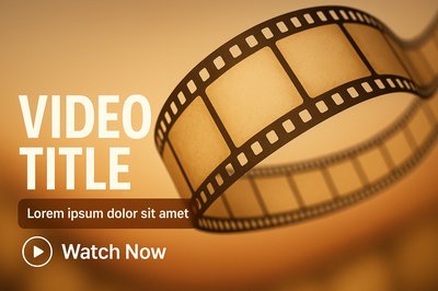 Film Strip Graphic for Video Promotion