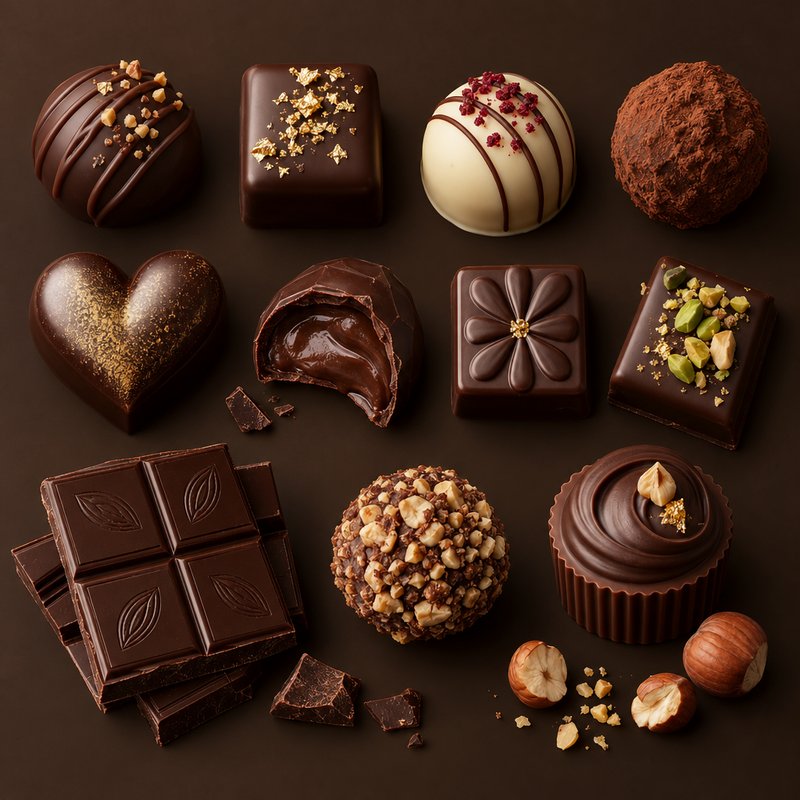 luxury chocolate design elements