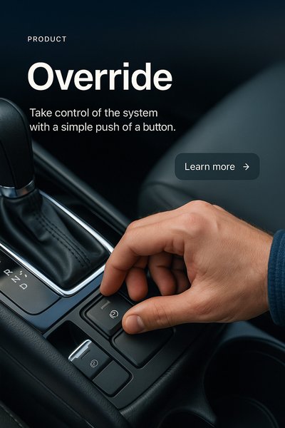 Sleek Product Interface for Override System