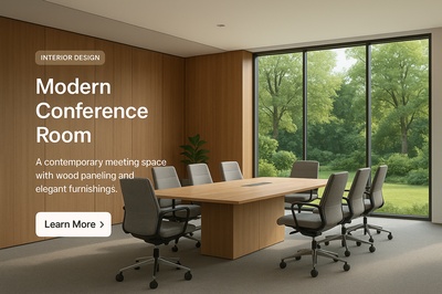Modern Conference Room Design with Elegant Furnishings