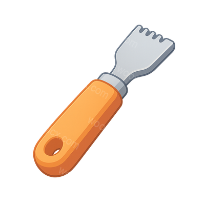 3D Citrus Zester Icon with Volumetric Design