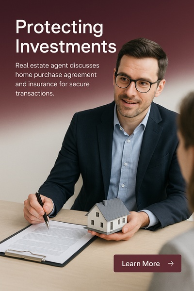 Real Estate Agent Discusses Home Purchase Agreement and Insurance