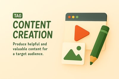 Playful Illustration for Content Creation Theme