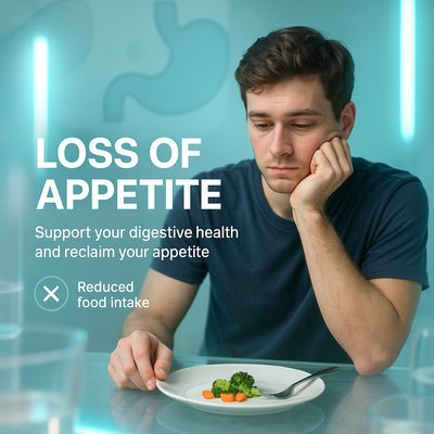 Health Awareness Image on Loss of Appetite