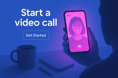 Neon Video Call Glow with Fluorescent Effects