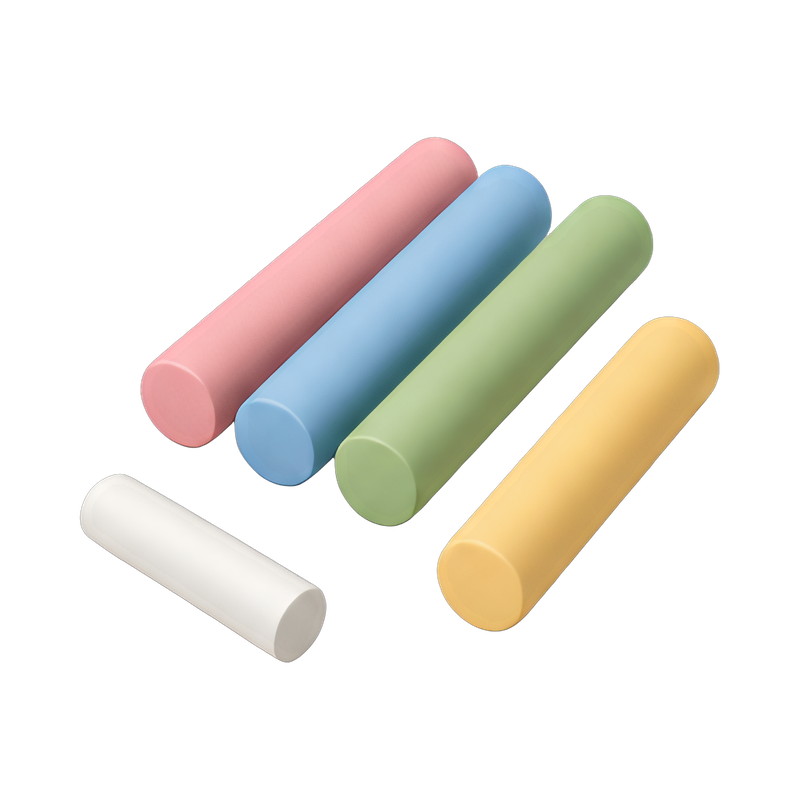vibrant colored chalk sticks