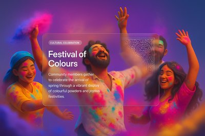 Vibrant Celebration of Holi Festival in Nepal and India
