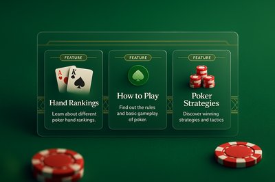 Stylish Poker Table Felt with Feature Blocks