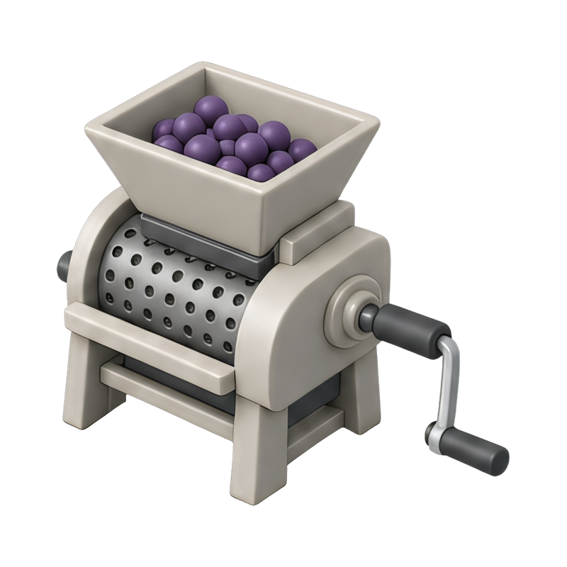 industrial destemmer crusher machine
