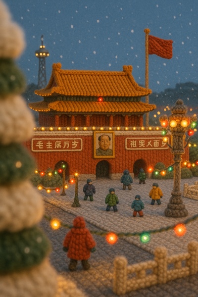 Winter Wonderland at Tiananmen Square, Beijing