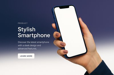 Stylish Smartphone in Hand with Elegant Design