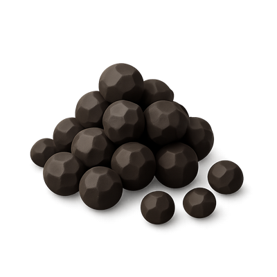 3D Black Pepper Icon in Volumetric Style