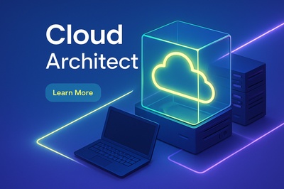 Cloud Architect Design with Neon Elements and Realistic Style