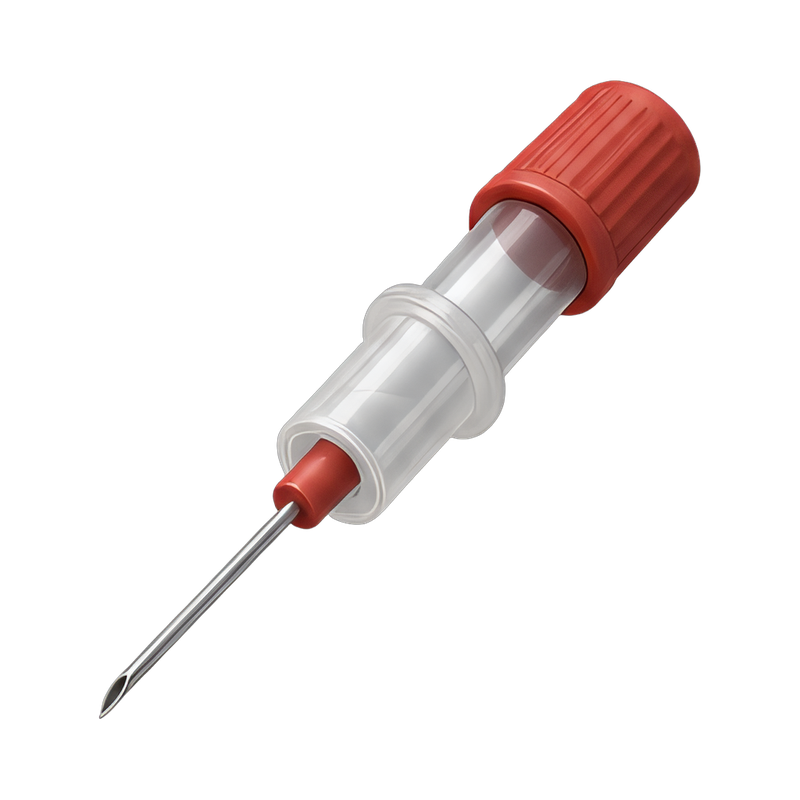 blood collection needle on table