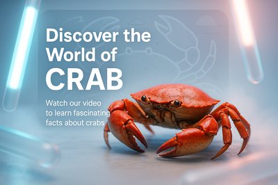 Engaging Educational Graphic About Crabs with Eye-Catching Design