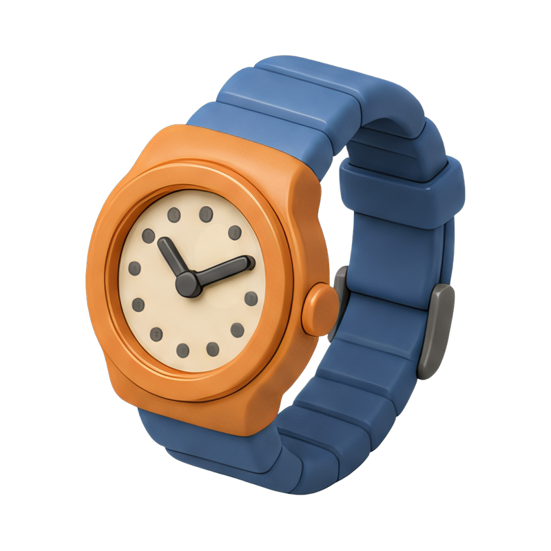 colorful chunky plastic watch