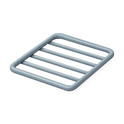 Minimalistic Kitchen Grate Design with Sleek Lines