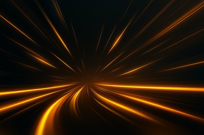 Dynamic Black and Orange Abstract Background with Light Effects
