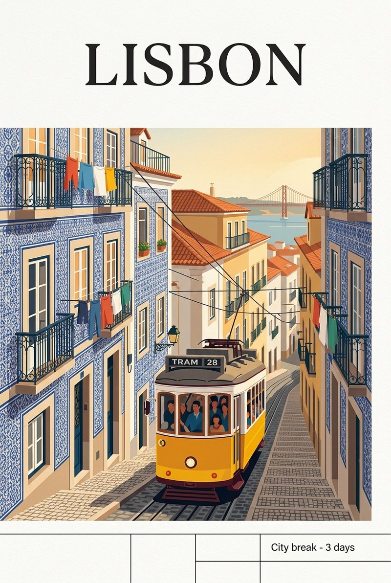 colorful lisbon tile pattern