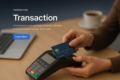 Stylish Web Design for Transaction Interface