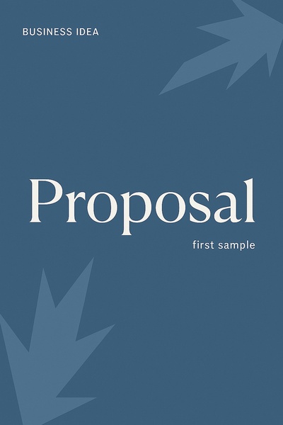 Elegant Corporate Style Proposal Design