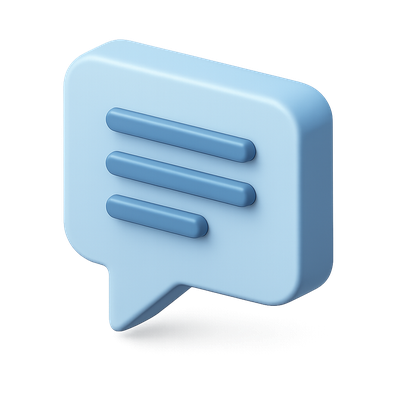 Stylish 3D Isometric Speech Bubble Icon Design