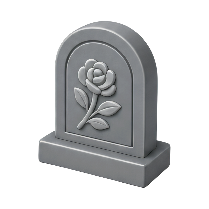 intricate headstone carving