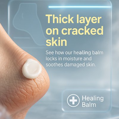 Promotional Image for Healing Balm on Cracked Skin