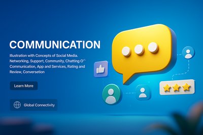 Illustration of Communication Concepts in Social Media