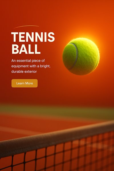 Vibrant Tennis Ball Image for Sports Promotion