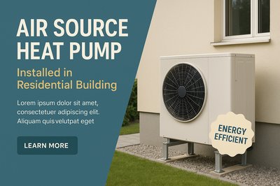 Air Source Heat Pump Installed in Residential Building