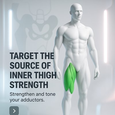 Fitness Illustration of Inner Thigh Strengthening Concept