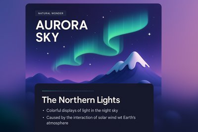 Aurora Sky: Stunning 3D Web Design with Northern Lights