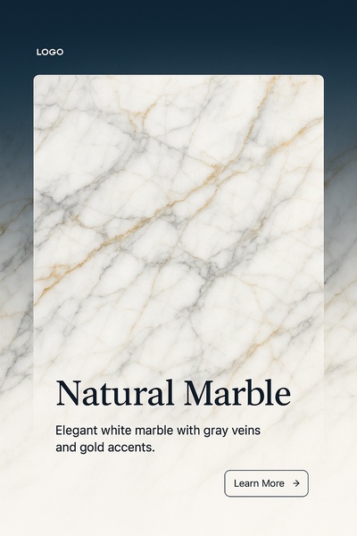 Elegant Natural Marble Texture with Gold and Gray Veins