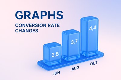 3D Bar Graph Representation of Conversion Rate Changes