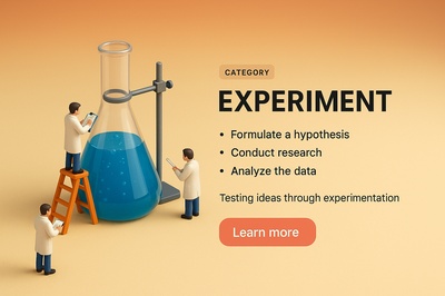 Engaging 3D Scene Depicting Experimentation Process