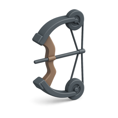 Stylish 3D Bow Icon for Game Design and Graphics